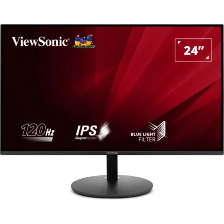 Монитор ViewSonic 23.8" VA24E1-H черный IPS LED 5ms 16:9 HDMI матовая 1500:1 250cd 178гр/178гр 1920x1080 120Hz VGA FHD 5.2кг