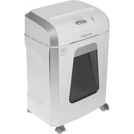 Шредер Fellowes PowerShred 15С белый (секр.P-4) фрагменты 15лист. 19лтр. скрепки скобы пл.карты