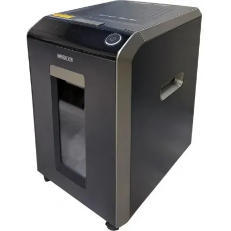 Шредер Office Kit SA200M1,9х10 черный/серый с автоподачей (секр.P-5) фрагменты 220лист. 40лтр. скобы пл.карты