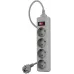 Сетевой фильтр Buro 400SL-5-G 5м (4 розетки) серый (пакет ПЭ) Сетевой фильтр Buro 400SL-5-G 5м (4 розетки) серый (пакет ПЭ)