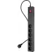 Сетевой фильтр Buro 600SE-1.8-B 1.8м (6 розеток) черный (коробка)