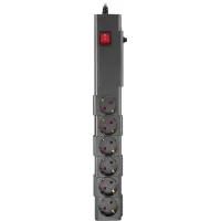 Сетевой фильтр Buro 600SPro-16-3-G 3м (6 розеток) графитовый (коробка)