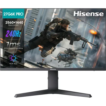 Монитор Hisense 27" 27G6K-PRO черный IPS LED 1ms 16:9 HDMI матовая 1000:1 320cd 89гр/89гр 2560x1440 240Hz FreeSync Premium DP 2K 5.5кг
