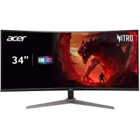 Монитор Acer 34" ED340CUS3bmiipx черный VA LED 1ms 21:9 HDMI M/M матовая 4000:1 250cd 178гр/178гр 3440x1440 180Hz DP WQ HD 2K (1440p) 7.49кг