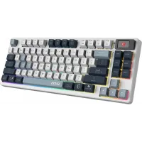 Клавиатура MSI FORGE GK600 механическая белый/синий USB Multimedia for gamer LED (S11-43RUP01-HH9)