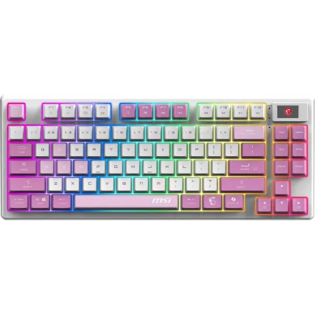 Клавиатура MSI FORGE GK600 механическая белый/фиолетовый USB Multimedia for gamer LED (S11-43RUQ01-HH9)