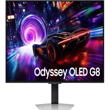 Монитор Samsung 32" Odyssey OLED G8 LS32FG812SIXCI серебристый OLED LED 16:9 HDMI матовая HAS Piv 260cd 178гр/178гр 3840x2160 240Hz FreeSync Premium Pro DP 4K USB 8.4кг