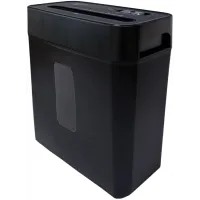 Шредер Office Kit S45N 2x13 черный (секр.P-5) фрагменты 6лист. 14лтр. скобы пл.карты
