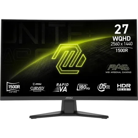 Монитор MSI 27" Mag 275CQF E18 черный VA LED 16:9 HDMI полуматовая 250cd 178гр/178гр 2560x1440 180Hz DP Quad 2K (1440p) 4.6кг