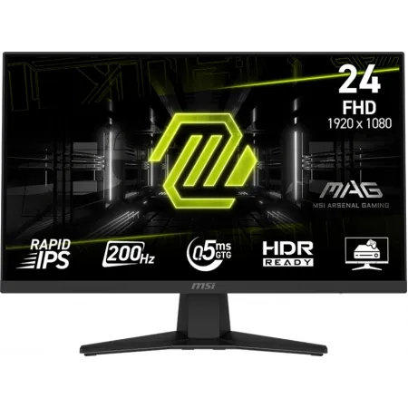 Монитор MSI 23.8" Mag 244F черный IPS LED 16:9 HDMI матовая 300cd 178гр/178гр 1920x1080 200Hz DP FHD 2.88кг