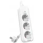 Сетевой фильтр Deli ET432 3м (3 розетки) белый (пакет ПЭ) Сетевой фильтр Deli ET432 3м (3 розетки) белый (пакет ПЭ)