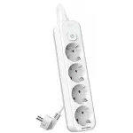 Сетевой фильтр Deli ET436 5м (4 розетки) белый (пакет ПЭ) Сетевой фильтр Deli ET436 5м (4 розетки) белый (пакет ПЭ)