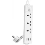 Сетевой фильтр Deli ET408 2м (3 розетки) белый (пакет ПЭ) Сетевой фильтр Deli ET408 2м (3 розетки) белый (пакет ПЭ)