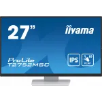 Монитор Iiyama 27" ProLite T2752MSC-W1 белый IPS LED 16:9 HDMI M/M глянцевая 1000:1 400cd 178гр/178гр 1920x1080 60Hz DP FHD USB Touch 6.7кг