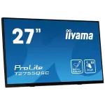 Монитор Iiyama 27" ProLite T2755QSC-B1 черный IPS LED 16:9 HDMI M/M глянцевая 400cd 178гр/178гр 2560x1440 75Hz DP WQ USB Touch 5.8кг