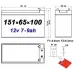 Батарея для ИБП BB HRL 9-12XP 12В 9Ач