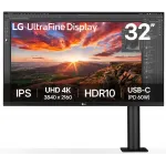 Монитор LG 31.5" UltraFine 32UN880K-B черный IPS LED 16:9 HDMI M/M матовая HAS Piv 1000:1 380cd 178гр/178гр 3840x2160 60Hz DP 4K USB 10.3кг