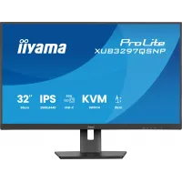 Монитор Iiyama 32" ProLite XUB3297QSNP-B1 черный IPS LED 1ms 16:9 HDMI M/M матовая HAS Piv 1000:1 350cd 178гр/178гр 2560x1440 100Hz DP QHD USB 9.5кг
