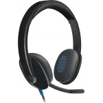 Наушники с микрофоном Logitech H540 черный 1.8м накладные USB оголовье (981-000481)