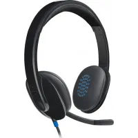 Наушники с микрофоном Logitech H540 черный 1.8м накладные USB оголовье (981-000481)