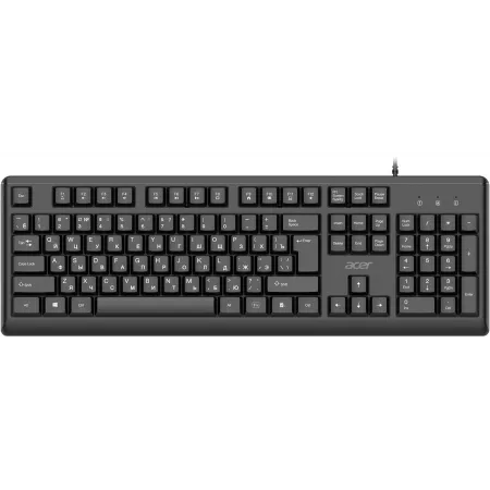 Клавиатура Acer OKW501 черный USB Multimedia (ZL.KBDEE.01U) кабель 1.8м