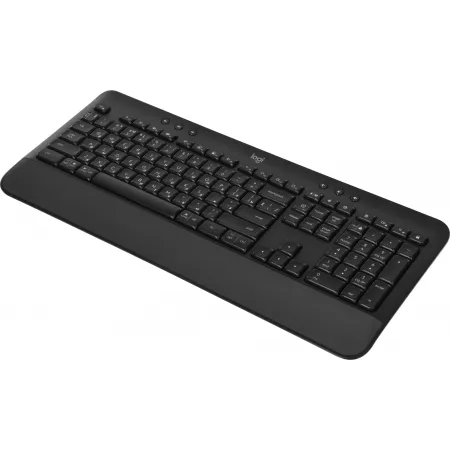 Клавиатура Logitech K650 черный USB беспроводная BT/Radio (подставка для запястий) (920-010954)