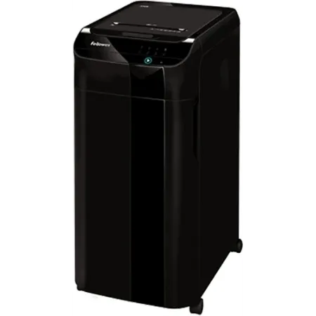 Шредер Fellowes AutoMax 450C черный с автоподачей (секр.P-4) фрагменты 450лист. 68лтр. скрепки скобы пл.карты CD