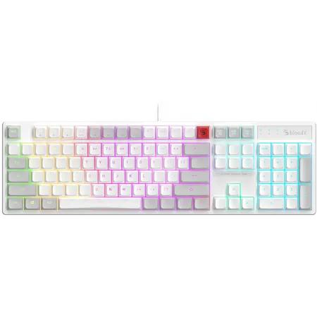 Клавиатура A4Tech Bloody B230N белый USB Multimedia for gamer LED (B230N)