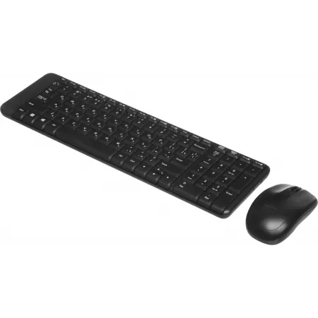 Клавиатура + мышь Logitech MK220 клав:черный мышь:черный USB беспроводная (920-003236)