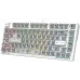 Клавиатура A4Tech MS76 механическая белый USB Multimedia for gamer LED кабель 1.8м