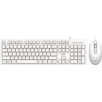 Клавиатура + мышь Acer OCC504 клав:белый мышь:белый USB Multimedia (ZL.ACC11.00N)