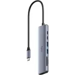 Разветвитель USB-C Cudy UH407 3порт. серебристый Разветвитель USB-C Cudy UH407 3порт. серебристый