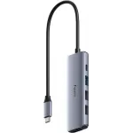 Разветвитель USB-C Cudy UH405 3порт. серебристый Разветвитель USB-C Cudy UH405 3порт. серебристый