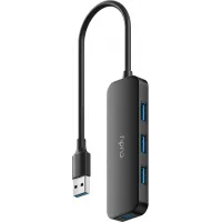 Разветвитель USB 3.0 Cudy UH40A 4порт. черный Разветвитель USB 3.0 Cudy UH40A 4порт. черный