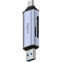 Разветвитель USB 3.2 Cudy UH200 2порт. серебристый