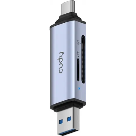 Разветвитель USB 3.2 Cudy UH200 2порт. серебристый