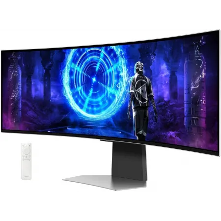 Монитор Samsung 49" Odyssey OLED G9 S49DG952SMXUE серебристый OLED LED 0.03ms 32:9 HDMI M/M матовая HAS 250cd 178гр/178гр 5120x1440 240Hz DP DQ USB 12.6кг Монитор Samsung 49" Odyssey OLED G9 S49DG952SMXUE серебристый OLED LED 0.03ms 32:9 HDMI M/M матовая HAS 250cd 178гр/178гр 5120x1440 240Hz DP DQ USB 12.6кг