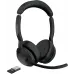 Наушники с микрофоном Jabra Evolve2 55 Link380а MS Stereo Stand черный накладные BT оголовье (25599-999-989)