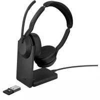 Наушники с микрофоном Jabra Evolve2 55 Link380а MS Stereo Stand черный накладные BT оголовье (25599-999-989)