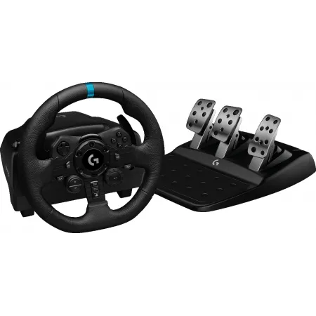 Руль Logitech G923 10кноп. (с педалями) черный