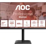 Монитор AOC 27" U27E4CV черный IPS LED 16:9 HDMI M/M матовая HAS Piv 400cd 3840x2160 60Hz DP 4K USB 6.83кг