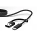 Наушники с микрофоном Jabra Evolve2 40 SE USB-C/A черный 1.5м накладные USB оголовье (24189-999-799)