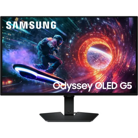 Монитор Samsung 27" Odyssey OLED G5 S27FG502SIXCI черный OLED LED 16:9 HDMI матовая 1000000:1 200cd 178гр/178гр 2560x1440 180Hz G-Sync FreeSync DP Quad HD 2K (1440p) 3.3кг