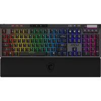 Клавиатура MSI STRIKE Pro W Silent механическая серый/черный USB Multimedia for gamer LED (подставка для запястий) (S11-43RU210-CLA)