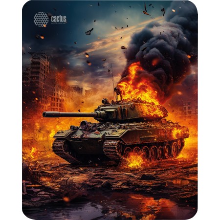 Коврик для мыши Cactus Burning tank рисунок 300x250x3мм (CS-MPC-D04M) Коврик для мыши Cactus Burning tank рисунок 300x250x3мм (CS-MPC-D04M)