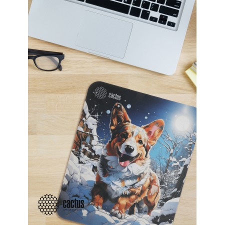 Коврик для мыши Cactus Corgi рисунок 300x250x3мм (CS-MPC-D13M) Коврик для мыши Cactus Corgi рисунок 300x250x3мм (CS-MPC-D13M)