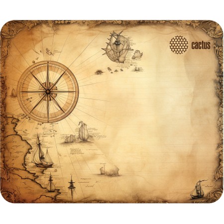 Коврик для мыши Cactus Antique map 220x180x2мм (CS-MPC-P08XS)