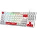 Клавиатура A4Tech S310N механическая белый/красный USB Multimedia for gamer