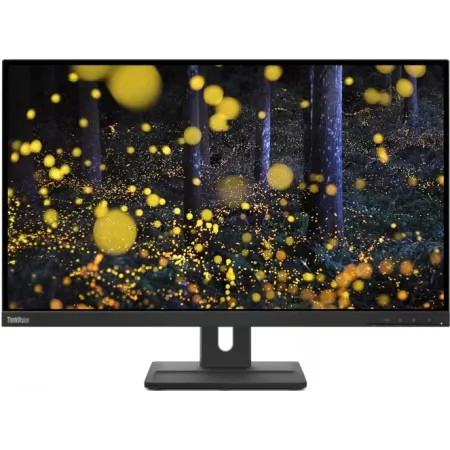 Монитор Lenovo 27" ThinkVision E27q-20 черный IPS LED 4ms 16:9 HDMI M/M матовая HAS Piv 1000:1 350cd 178гр/178гр 2560x1440 75Hz DP 2K 6.6кг