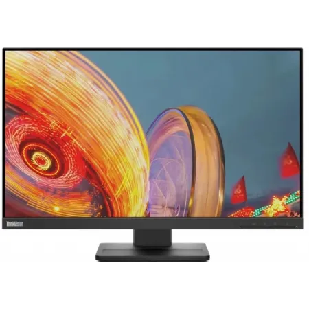 Монитор Lenovo 23.8" ThinkVision E24q-20 черный IPS 4ms 16:9 HDMI M/M матовая HAS Piv 1000:1 300cd 178гр/178гр 2560x1440 75Hz DP 2K 5.05кг
